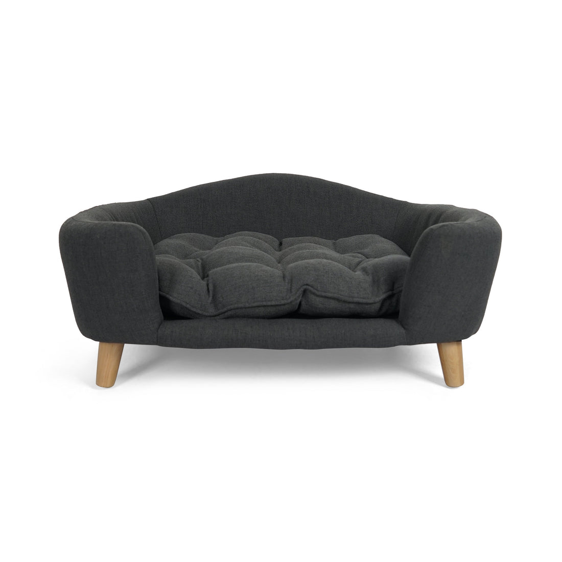 COJA Mid-Century Modern Dog Sofa - furniture-style dog bed with birch legs