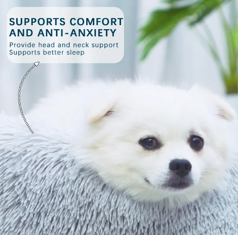 COJA Nest Calming Donut Dog Bed - Top View