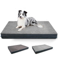 Reversible Waterproof Orthopedic Dog Beds for Extra Large Dogs XLarge Dog Beds with Removable Washable Cover Egg Crate Foam Pet Mat for Dogs Weighing Up to 100 lbs Dark Gray